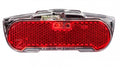 Axa Dynamo-Rücklicht Slim Steady 50mm für Gepäckträger, schwarz-transparent, StVZO.