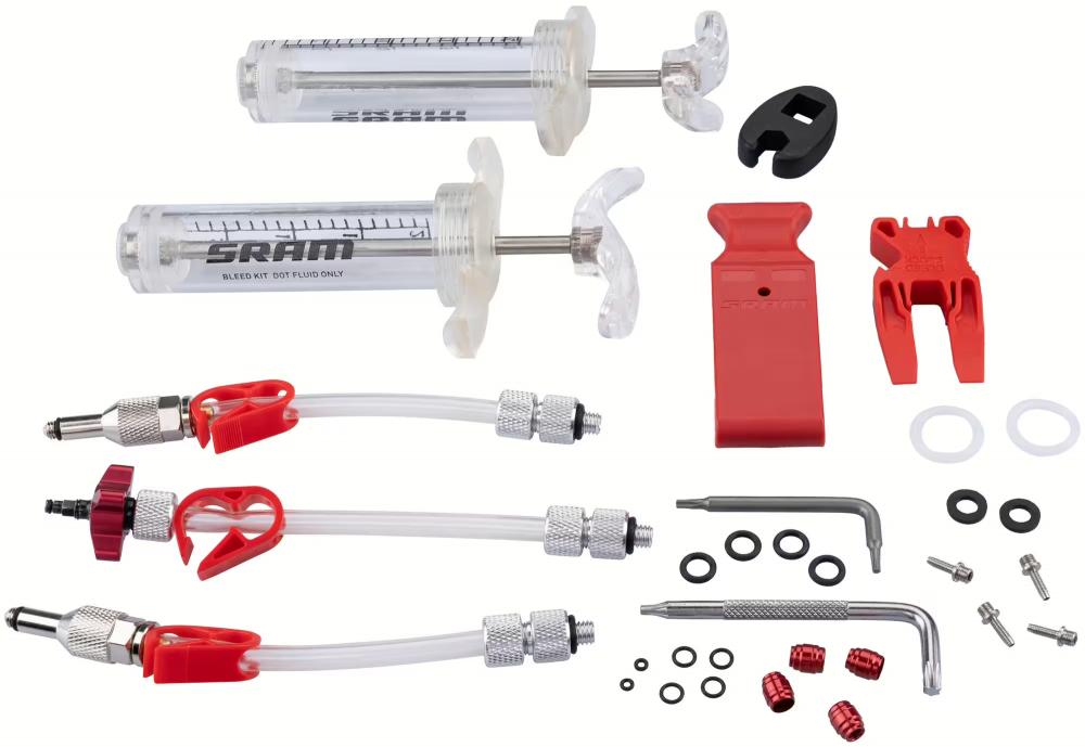 SRAM Entlüftungskit Professional ohne DOT 5.1 - präzises, tropfenfreies Bremsen-Entlüften