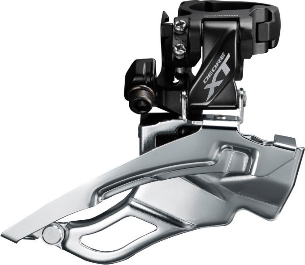 SHIMANO DEORE XT FD-T8000 Umwerfer 3-fach Trekking, Schelle hoch, Dual-Pull - präzise Frontschalt-Performance