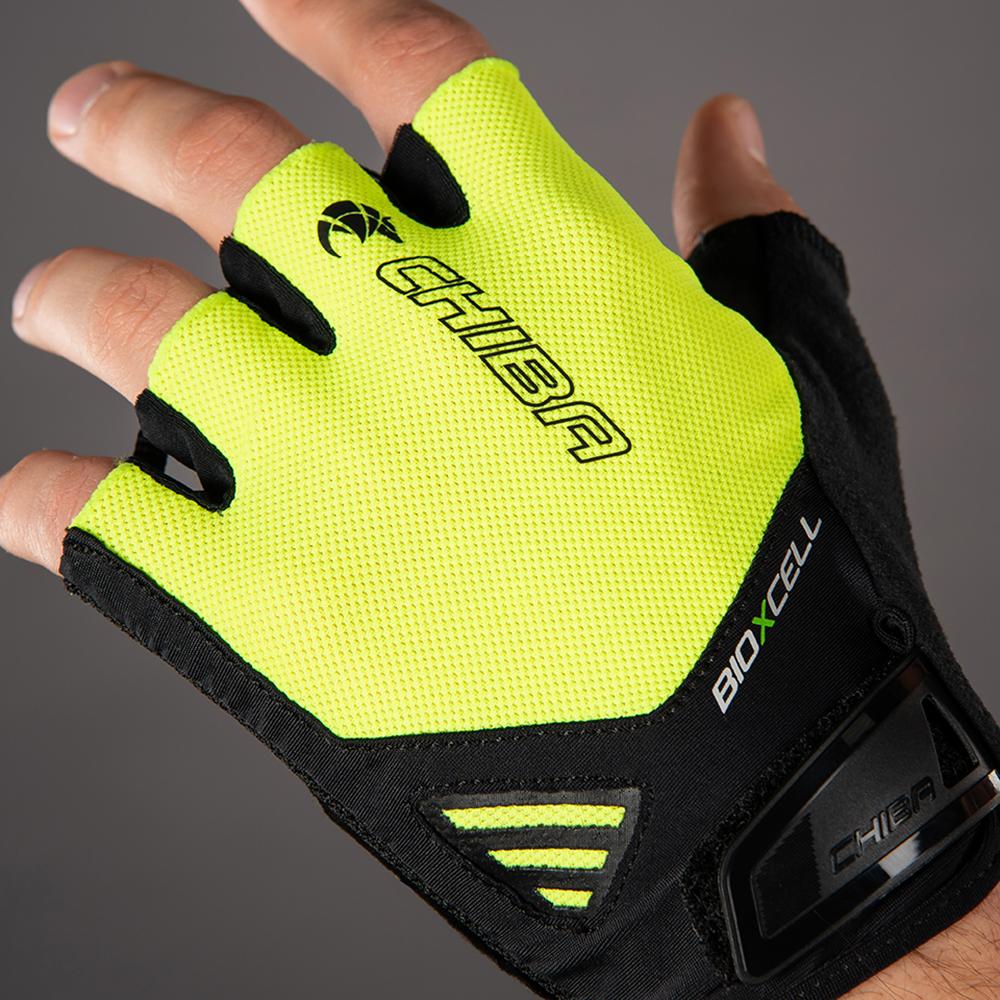CHIBA BioXCell Air - Radhandschuhe XS neongelb mit BioXCell Gelpolsterung