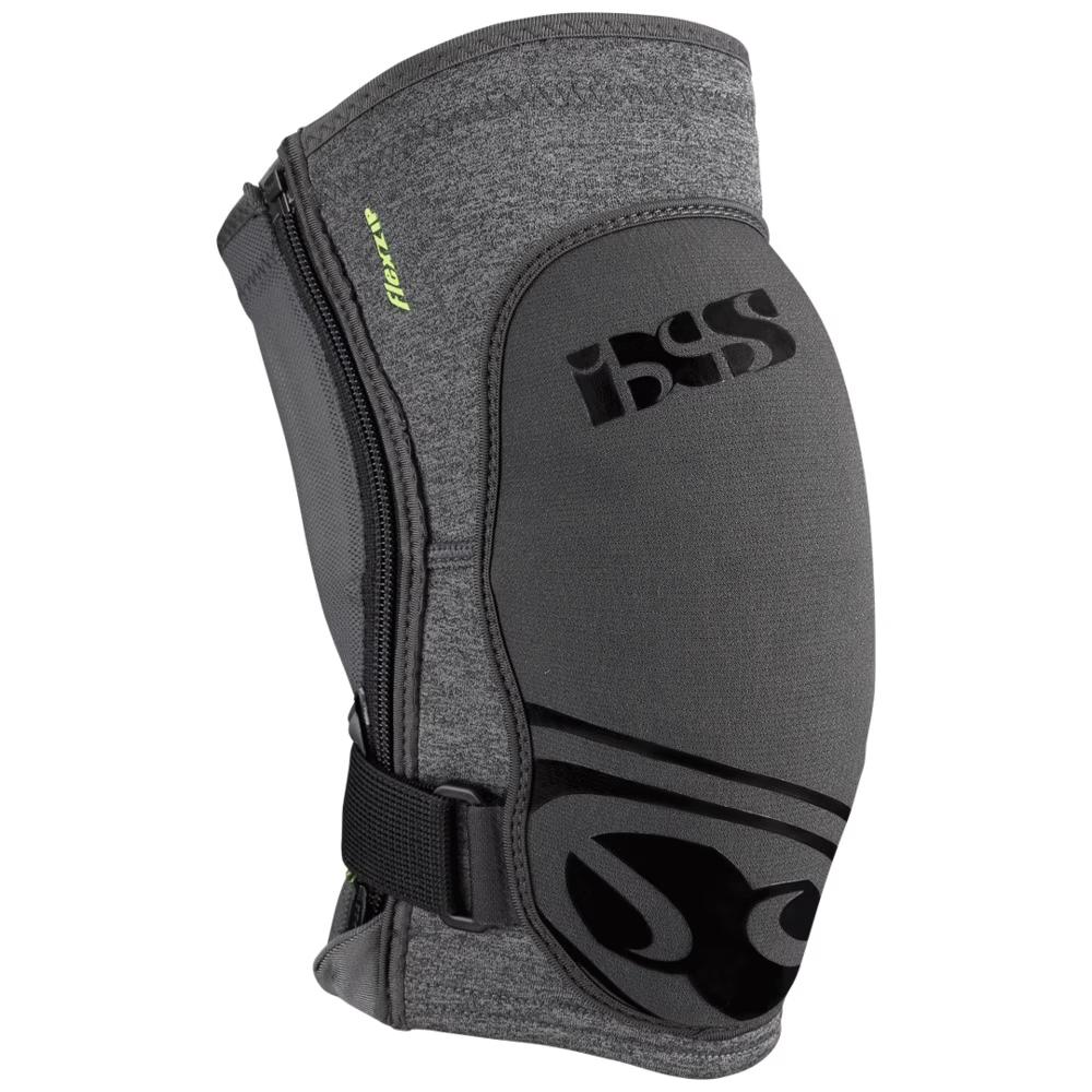 IXS Sports Division iXS Flow ZIP knee pad XXL grey - komfortabler Trail-Knieschoner mit Reißverschluss