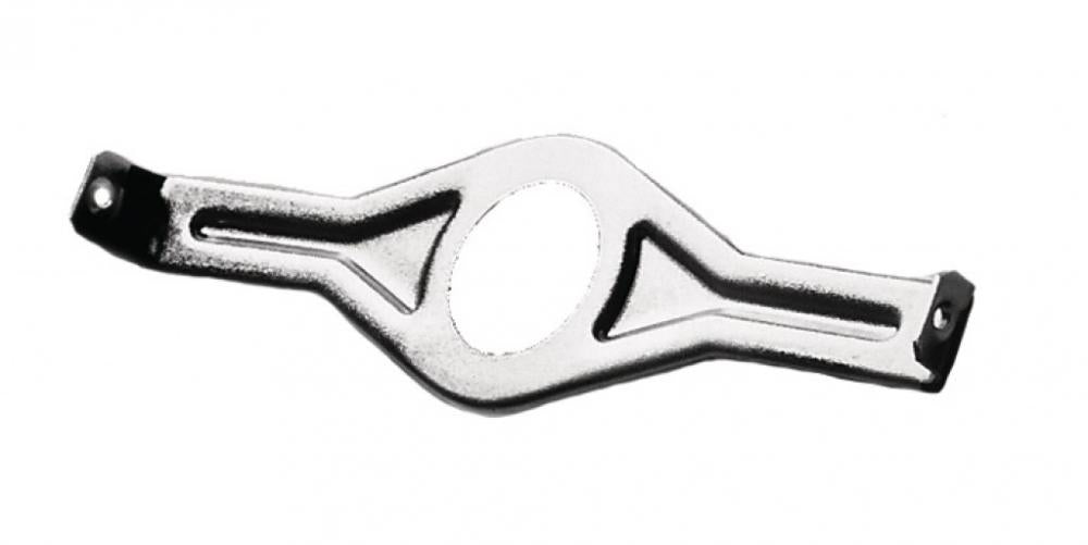 Hebie Kettenkastenbrille 219mm, silberne Metallhalterung für 1fach BSA Kettenkasten bis 48 Zähne.