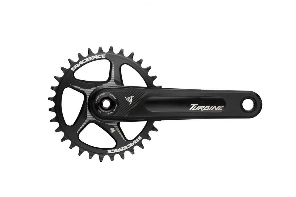 Race Face Turbine Kurbel, 170mm, 136mm, 30mm, blau - leichte Performance-Kurbel
