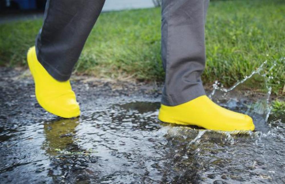 VeloToze Überschuhe E-Bike Roam gelb L (43-46) - trockene, saubere Füße bei jedem Wetter