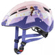 Uvex Kid 2 Princess Kinder-Fahrradhelm, leicht (190g), Inmould-Technologie, verstellbar (46-52 cm), 8 Belüftungsöffnungen, reflektierende Elemente, optionales LED-Licht, pinkes Prinzessin-Design