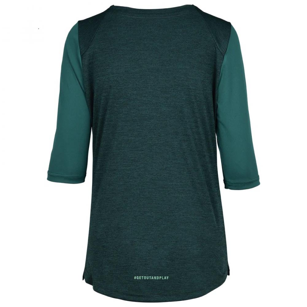 IXS Sports Division iXS Carve X Women Henley 36 Everglade/Solid Everglade - atmungsaktives Bike-Jersey