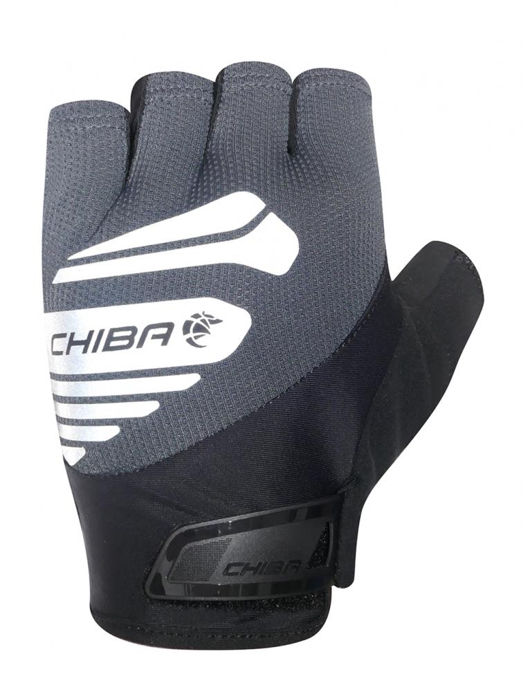 CHIBA Air Plus Reflex - Radhandschuhe XL dunkelgrau, gepolstert & reflektierend