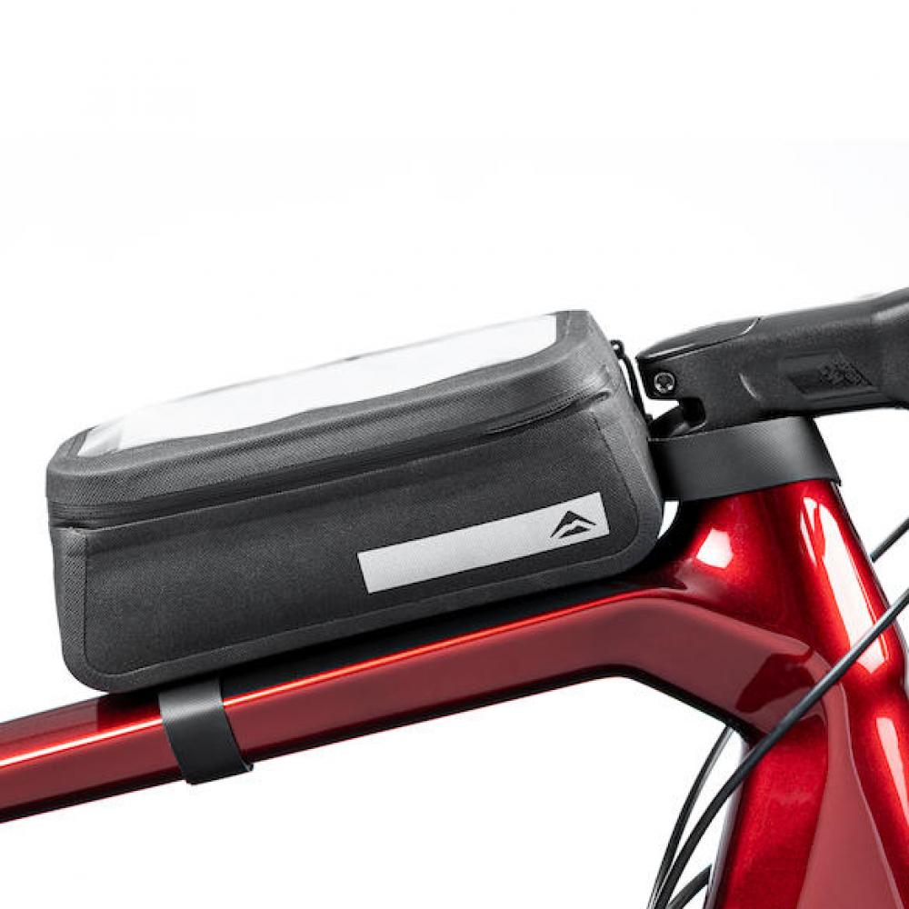 Merida Oberrohrtasche SMARTPHONE M 1,1 L Grau - sichere Smartphone-Aufbewahrung am Bike