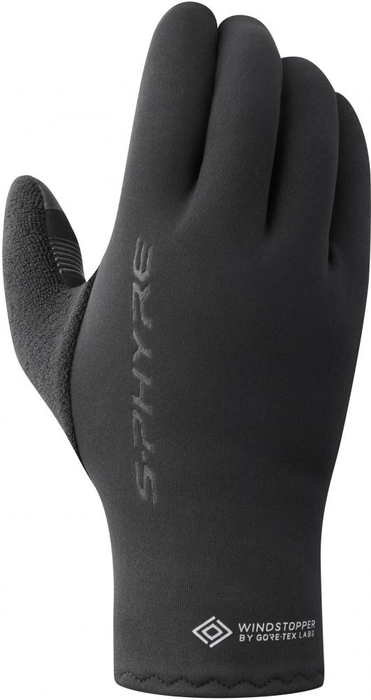 SHIMANO S-PHYRE Thermal Gloves Handschuhe - Thermo-Windstopper, Black, Größe XXL