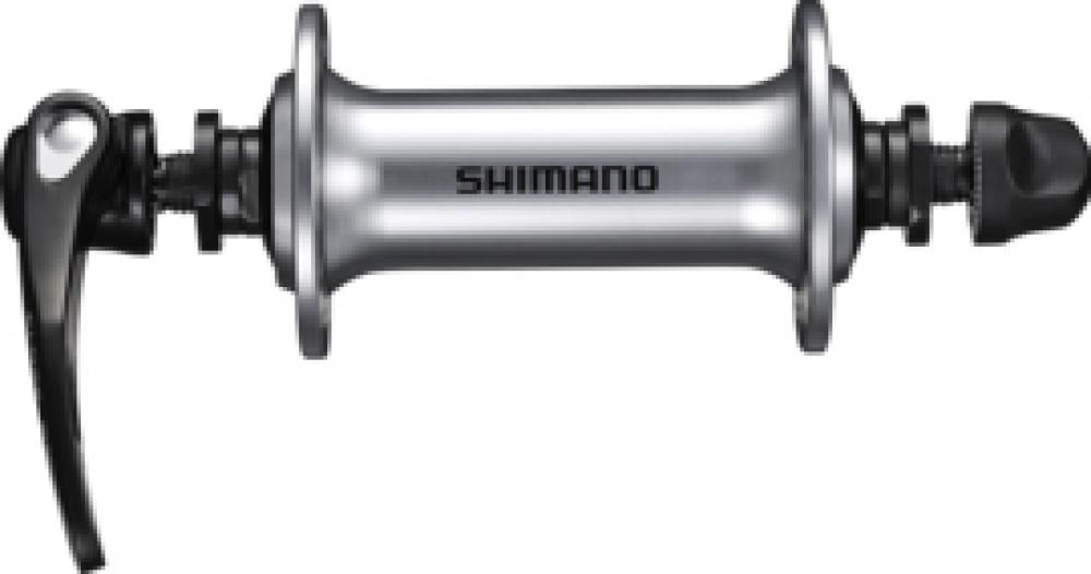 SHIMANO Vorderradnabe HB-RS400 28 Loch Schnellspanner - 100 mm, Silber