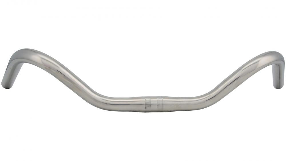 Ergotec Lenker Bügel Stuttgarter Ø 25,4 mm 555 mm Höhe 74 mm 68° silber