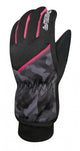 CHIBA Snow Flash - wasserdichte Kinder-Winterhandschuhe, Größe 6, Tarn/pink
