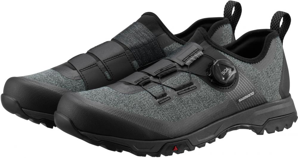 SHIMANO Fahrradschuhe ET701 Herren/Damen MTB FLATPEDAL Fahrradschuhe 44 Schwarz