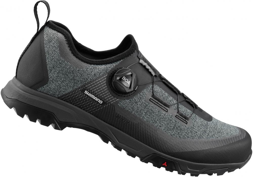SHIMANO Fahrradschuhe ET701 Herren/Damen MTB FLATPEDAL Fahrradschuhe 44 Schwarz