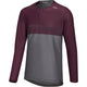 IXS Sports Division iXS Flow XTG Long Sleeve Henley L Graphite/Raisin - atmungsaktives Bike-Langarmshirt