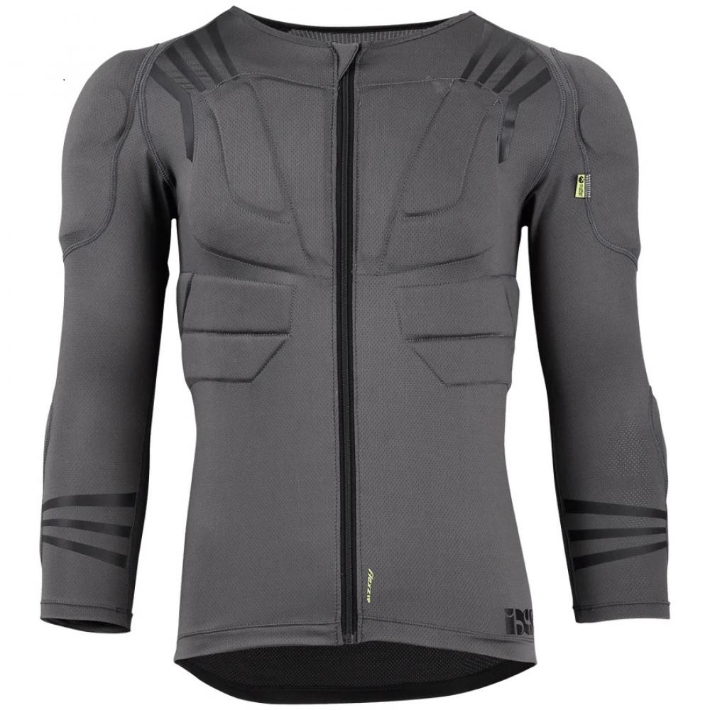 IXS Sports Division iXS Trigger upper body protective KL grey - leichter Oberkörper-Protektor mit Xmatter-Schutz