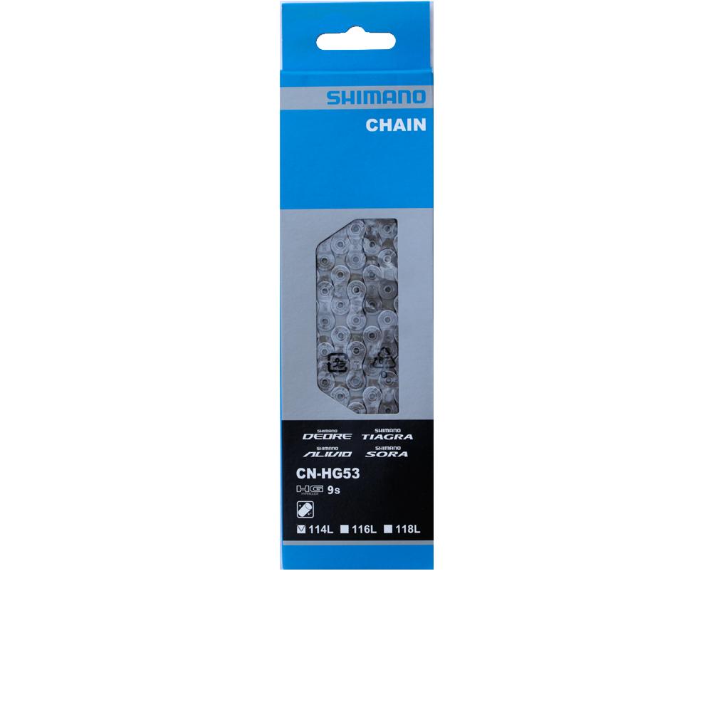 SHIMANO Kette CN-HG53 9-fach 114 Glieder - zuverlässige Schaltperformance für 9-fach Antriebe