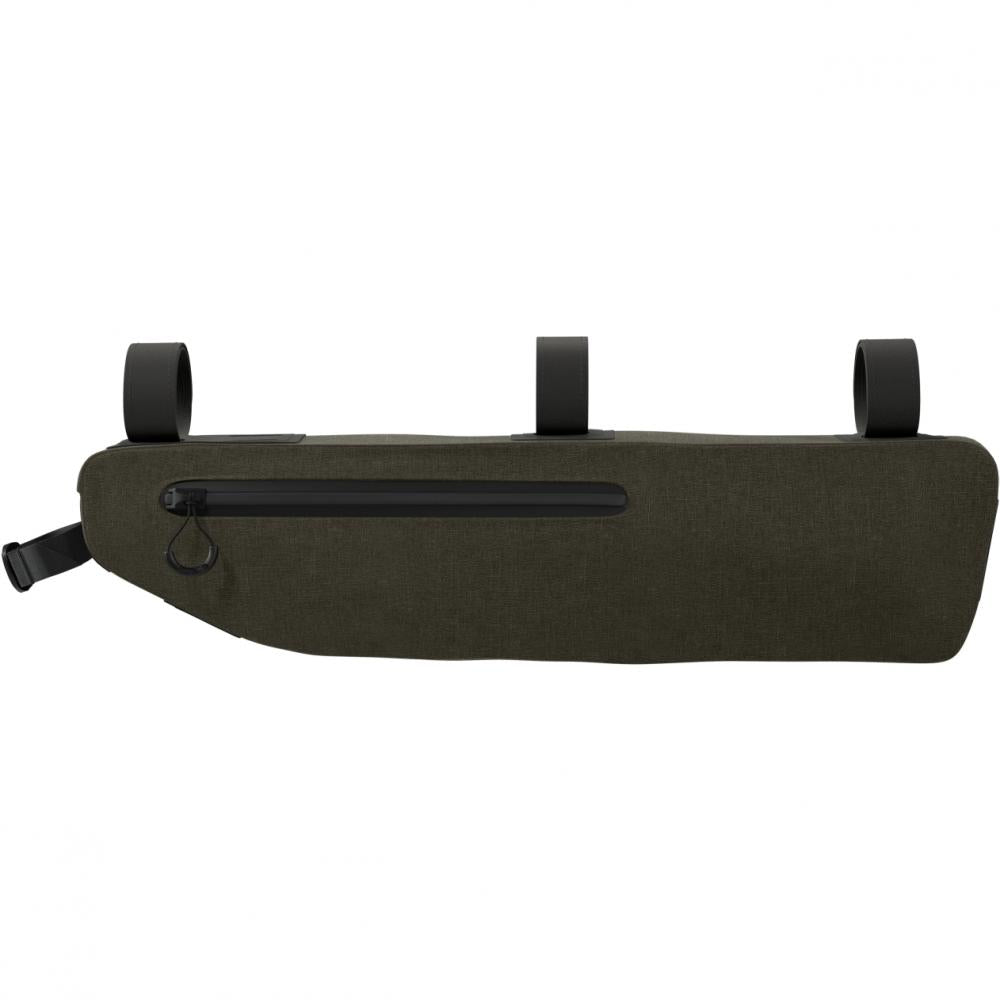 BROOKS Scape Frame Bag Large Mud Green - wasserdichte Rahmentasche 3,5 Liter aus 600D Polyester mit Hypalon-Details - 200 g leicht, 500x60x120 mm