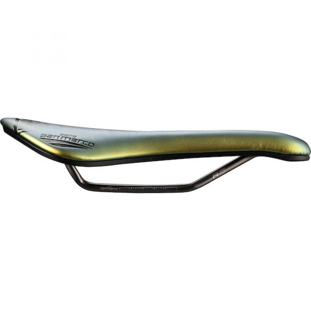 Selle San Marco Aspide Short Racing Sattel 155 x 250 mm Iridescent Gold - kurzer Rennradkomfort