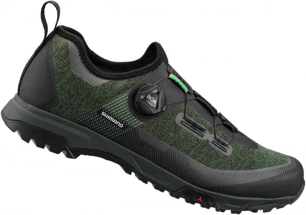 SHIMANO Fahrradschuhe ET701 MTB Flatpedal Herren/Damen 47 Grün