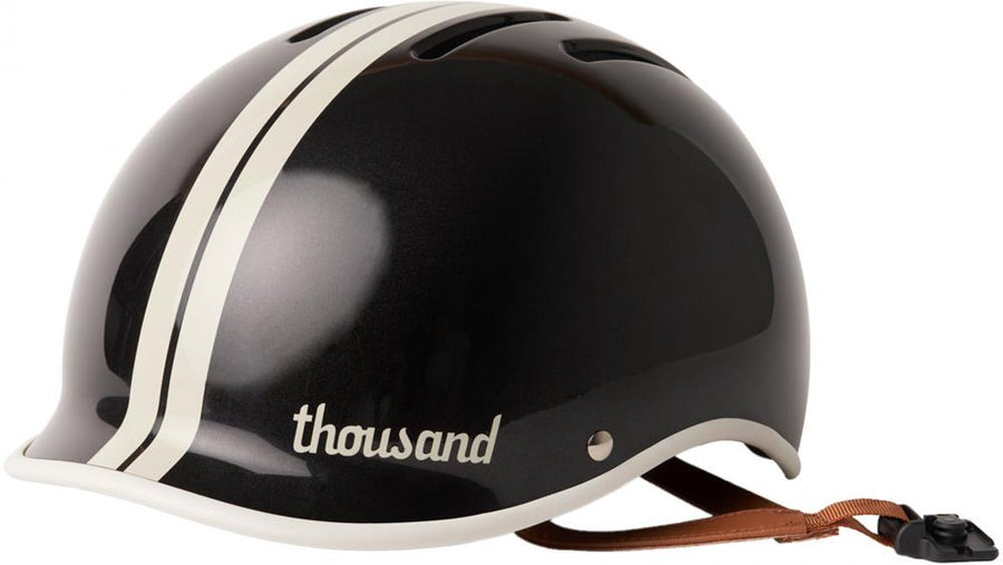 Thousand Heritage 2.0 Fahrradhelm Phantom Black M 57-59 cm - leichter Retro City-Helm mit Belüftung, Magnetverschluss, abnehmbares Visier