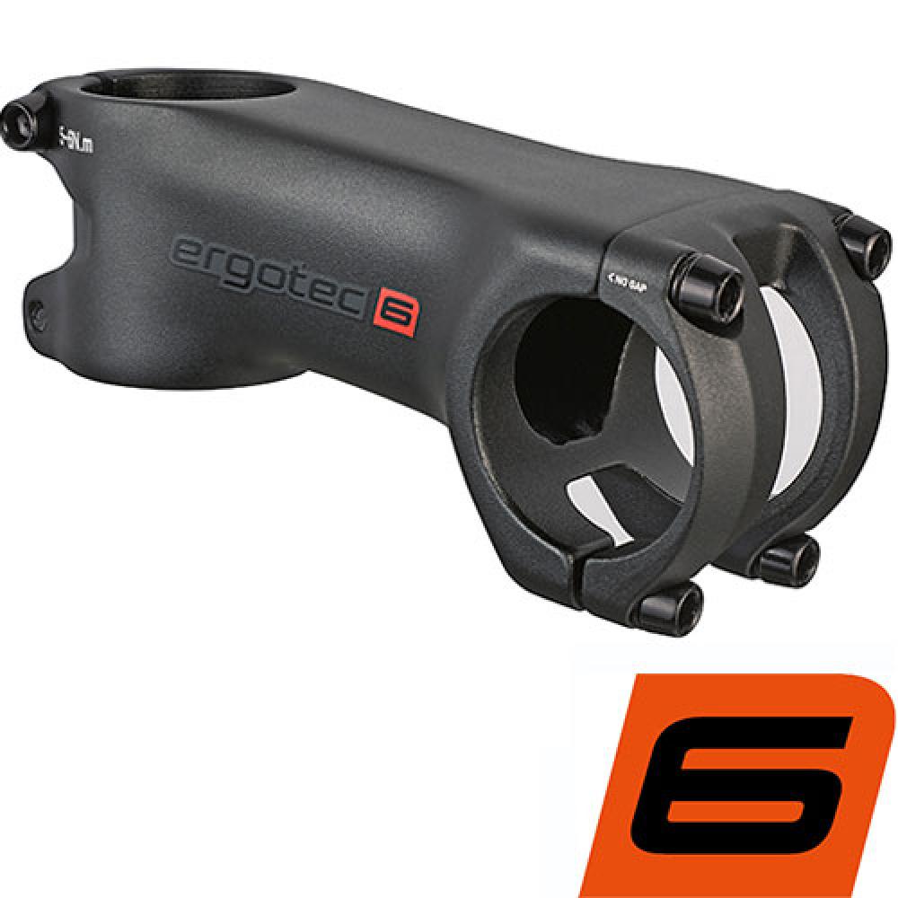 Ergotec 31.8 mm HAKE Ahead-Vorbau 31 - 8/28 6mm Aluminium 80mm Schwarz - Leichtes Design - L