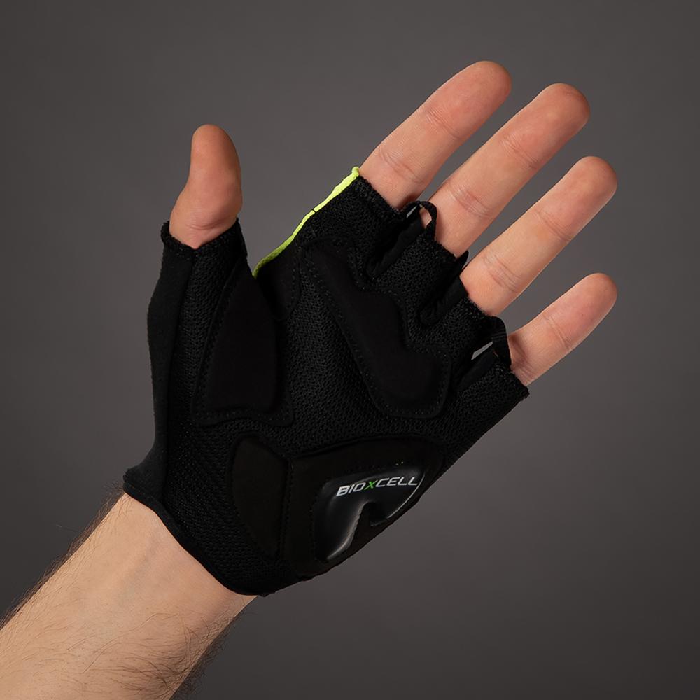 CHIBA BioXCell Air - Radhandschuhe neongelb, Größe L, mit BioXCell-Polsterung