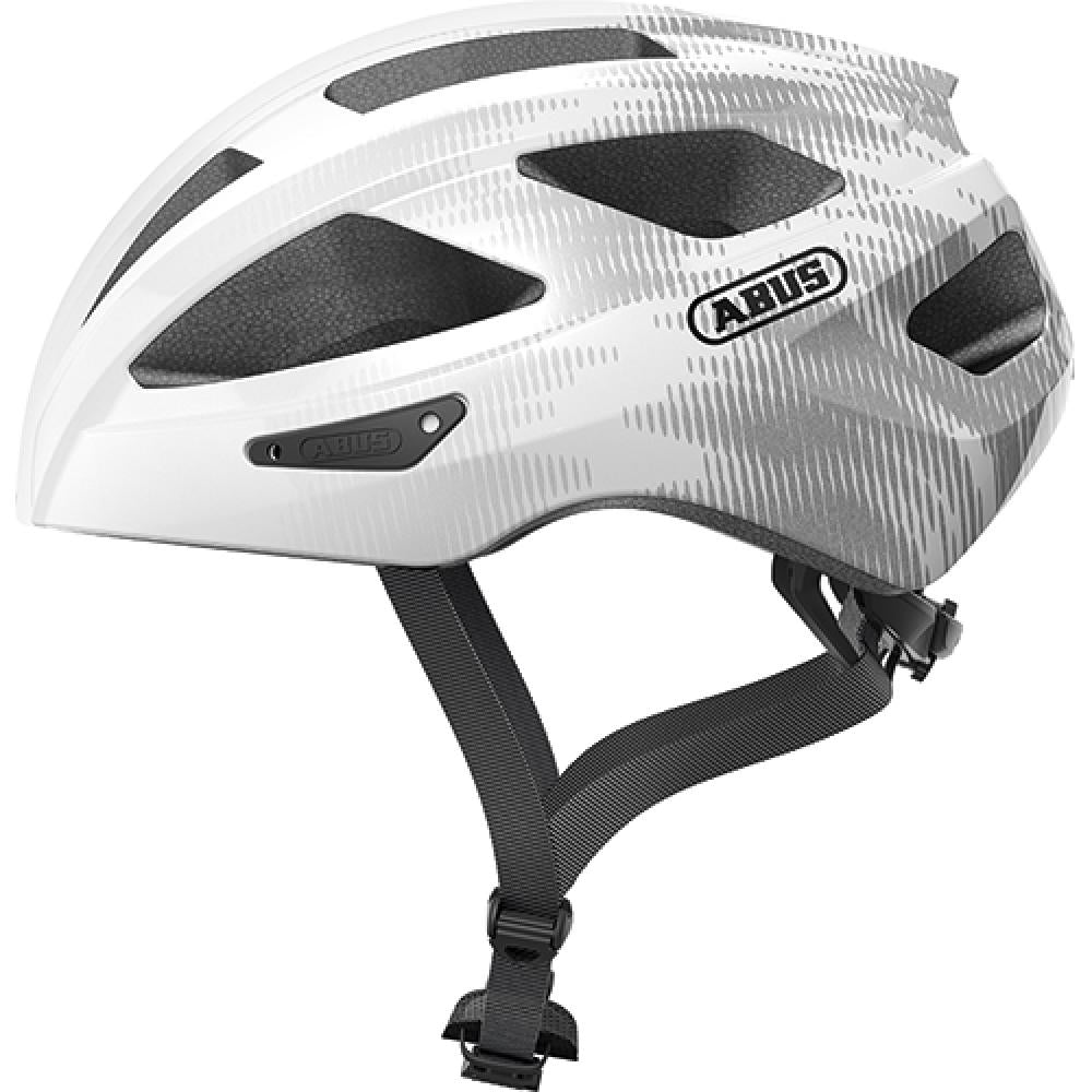 Abus Helm Macator weiß silber L 58 bis 62cm