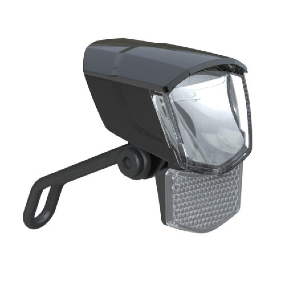 Büchel TOUR 2.0 E-Bike Scheinwerfer 90 Lux schwarz, 6-48V, Edelstahlhalter, LED Frontlicht leicht 37g, StVZO zugelassen