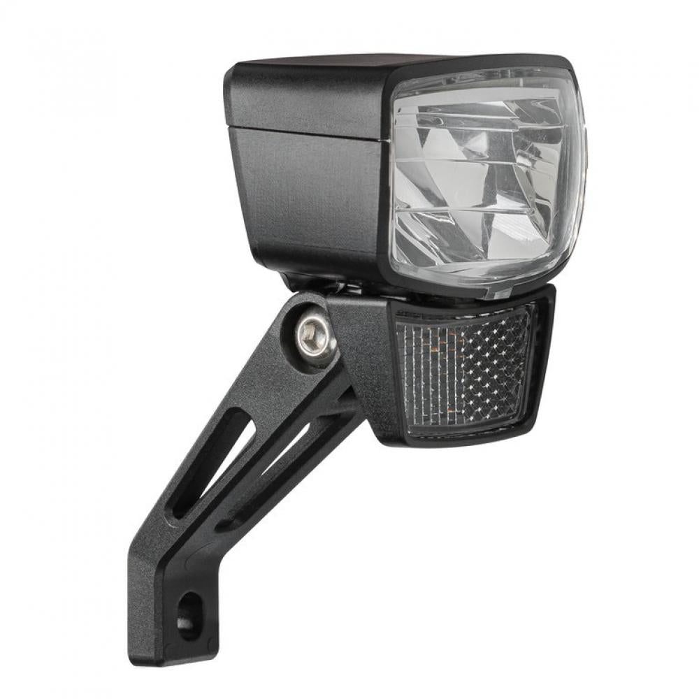 AXA Frontlicht Nxt 80 E-Bike LED-Scheinwerfer mit Reflektor und Halterung für maximale Sicht