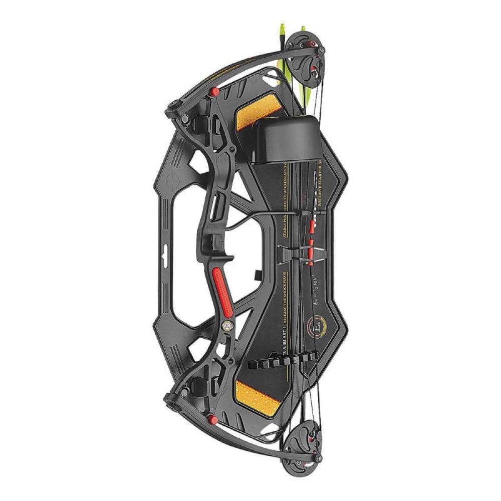 Ek-Archery Compound Jugendbogen Set Buster, schwarzer Compoundbogen für junge Bogenschützen.