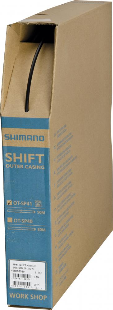 Shimano OT-SP41 Schaltzugaußenhülle 4mm 50m Schwarz im Großhandel für schnelle, präzise Schaltperformance.
