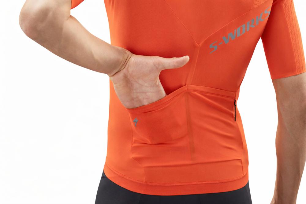 SPECIALIZED S-Works Race-Trikot Herren Fiery Red Größe M - Aerodynamisches Hochleistungs-Radtrikot