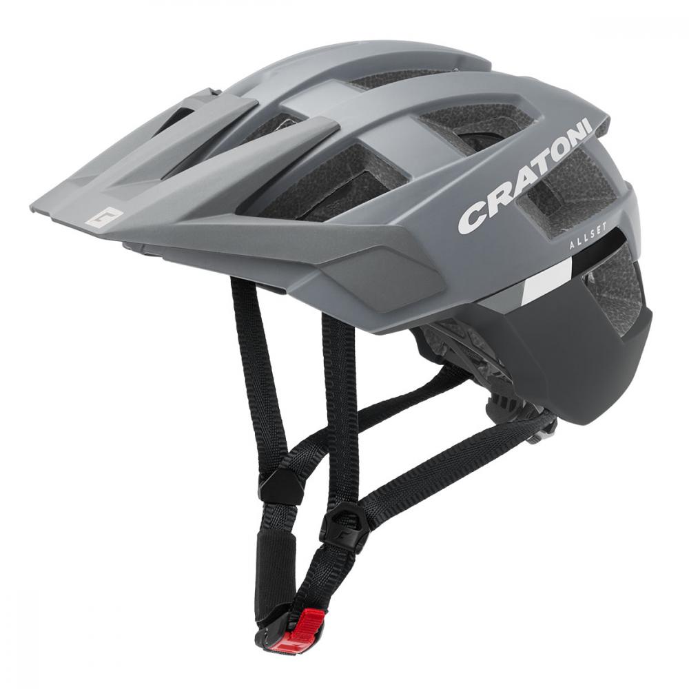 Cratoni Fahrradhelm AllSet MTB grau matt S/M 54 bis 58cm