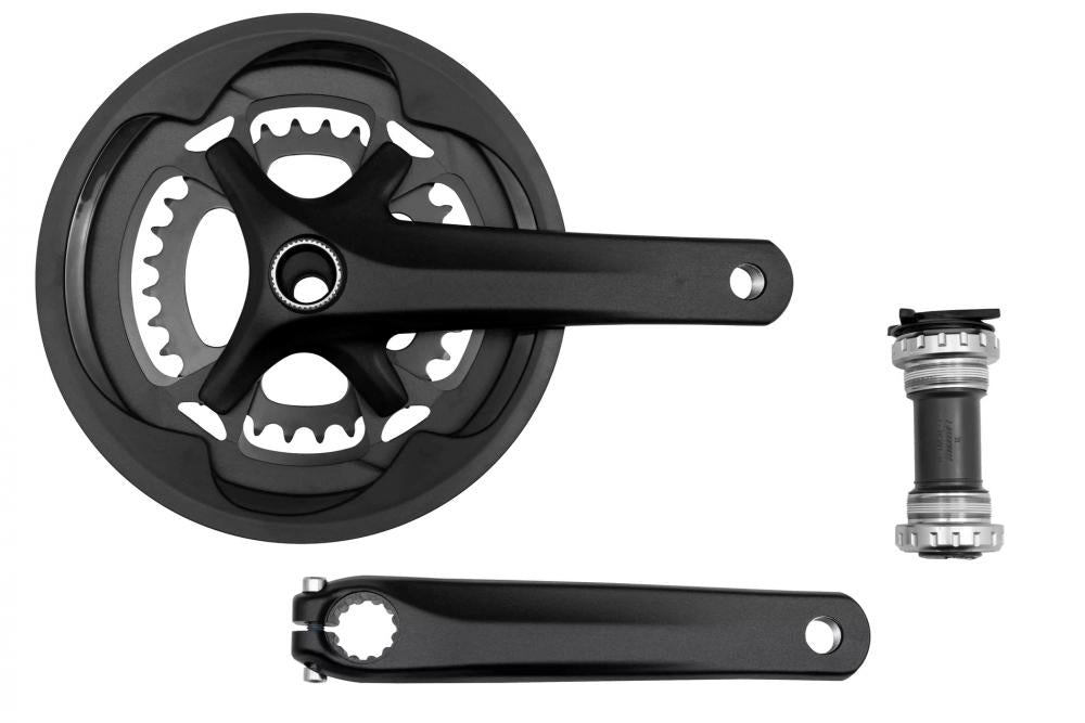 SUB-COMPACT CRK SUB-COMPACT - 170MM CRANKSET ALLOY BSA 24MM SPINDLE 4-BOLT 110/80MM BCD 48/32T RINGS 2X11-SPD W/ BB AND CG - Kurbelgarnitur