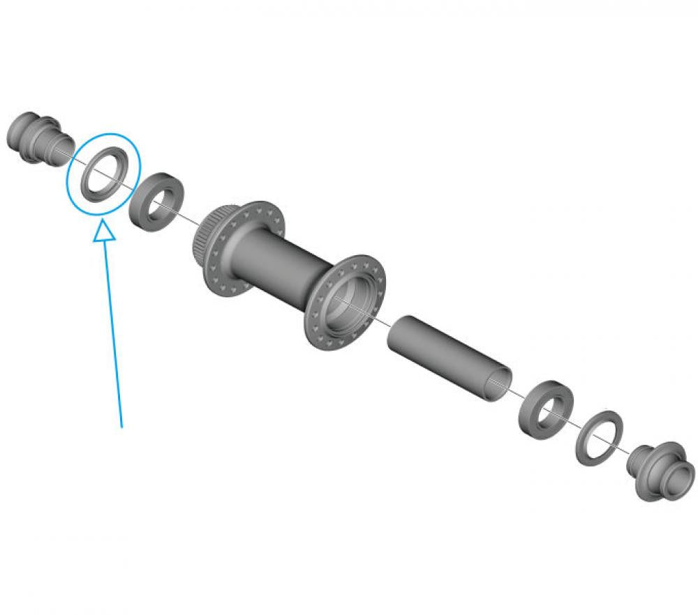 SHIMANO DICHTRING FÜR HOHLACHSE LINKS HB-M988 - Ersatzdichtung für Vorderradnabe