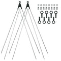 SKS Bluemels Basic Ersatzstreben-Set 26/28 Zoll silber, kompatibel mit ASR/V-Stay Sicherheitssystem, inklusive Befestigungsmaterial, Strebenlänge 365 mm