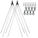 SKS Bluemels Basic Ersatzstreben-Set 26/28 Zoll silber, kompatibel mit ASR/V-Stay Sicherheitssystem, inklusive Befestigungsmaterial, Strebenlänge 365 mm