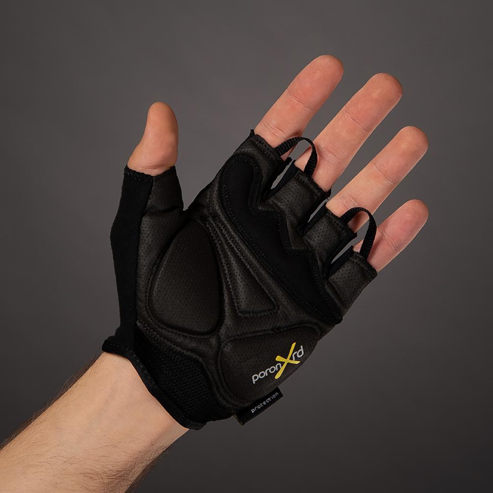 CHIBA Gel Comfort - Radhandschuhe kurzfingrig, schwarz, Größe S, Gelpolsterung