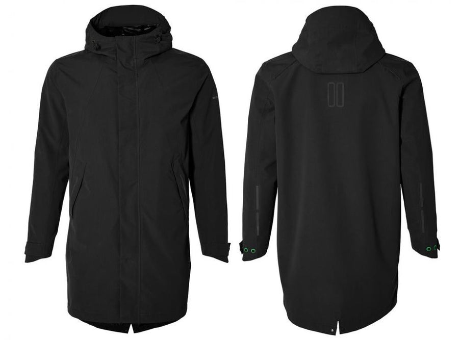 Basil Regenparka Mosse Men Jet Black L - Bekleidung