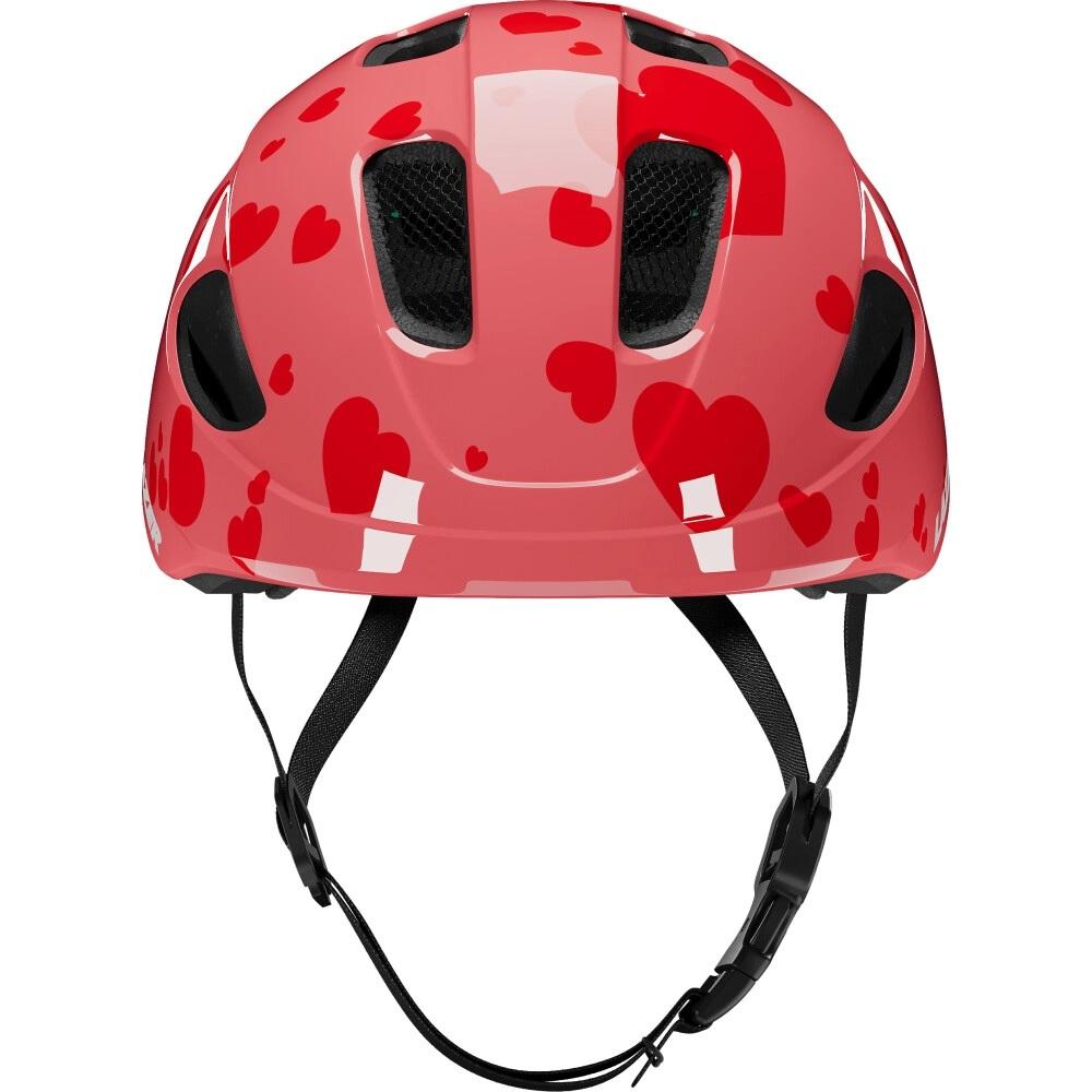 LAZER LAZER Helm Nutz 2.0 KinetiCore Kids & Junior Little Hearts rot - sicherer Kinder-Fahrradhelm