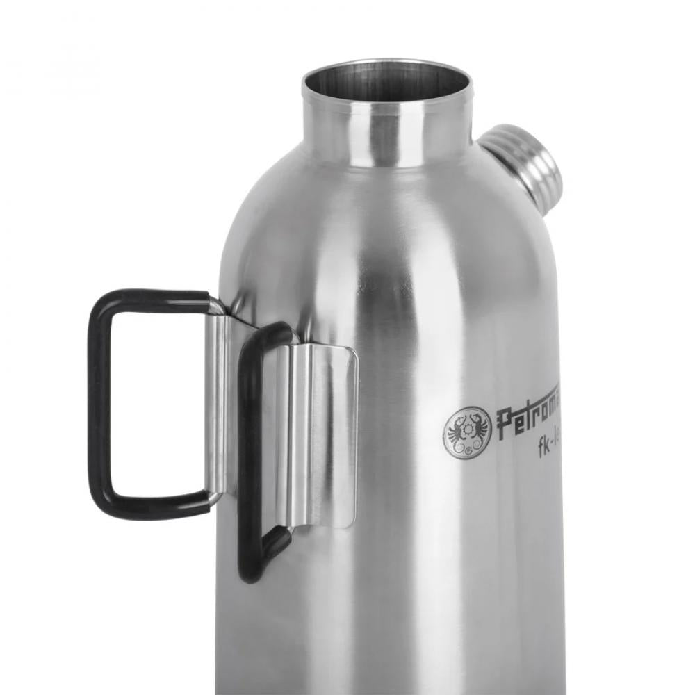 Petromax Feuerkanne Edelstahl 1,5 l  Autarker Outdoor-Wasserkocher mit Doppelwand, schneller Erhitzung durch Kamineffekt, ideal für Camping und Trekking