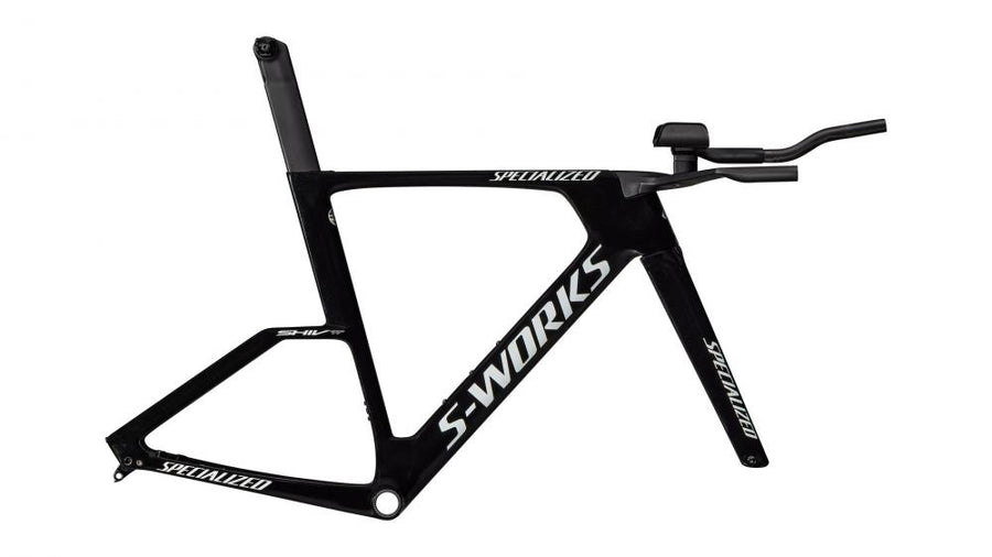 SHIV TT SW MODULE Fahrradhelm - Tar Black/Met White Silver - Größe L - Unbekannt