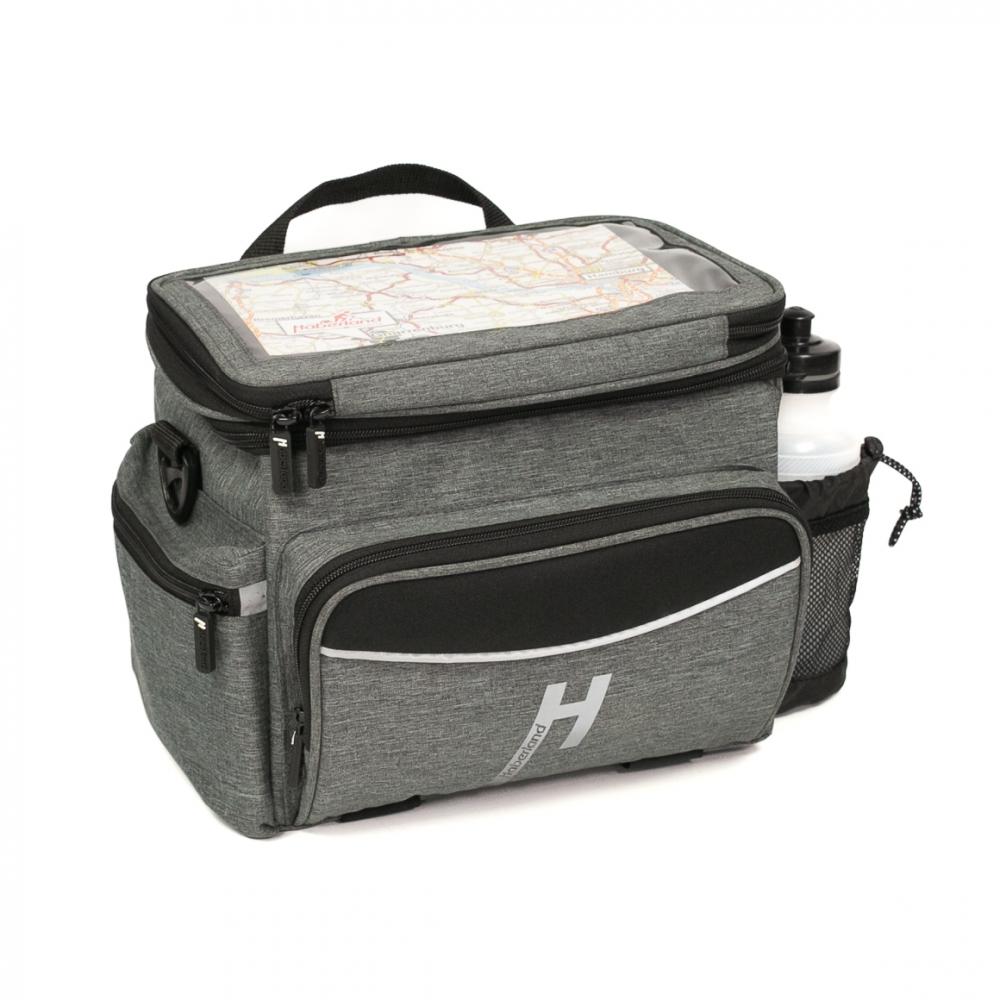 Haberland Lenkertasche Max Plus 10-12 l grau - praktische E?Bike-Lenkerlösung