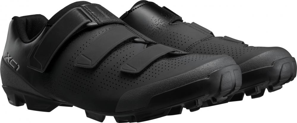 SHIMANO Fahrradschuhe XC102 Herren Damen MTB SPD Fahrradschuhe Größe 45 Schwarz