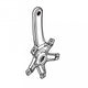 SHIMANO Kurbelarm FC-R603 links - 175 mm, Tandem, ca. 308 g