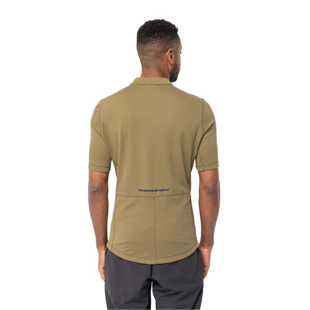 Jack Wolfskin Bike Commute Hz T M Synthetic Fiber T-Shirt Shortsleeve Grey Olive Größe L