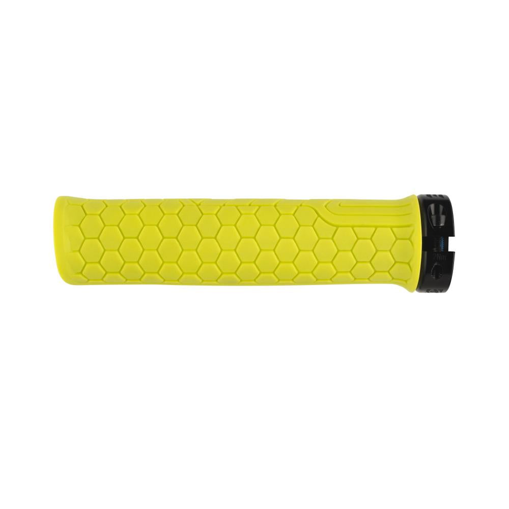 Race Face Getta Grip Lock-On Griff, 30mm, gelb/schwarz - sicherer Halt und Kontrolle am Lenker