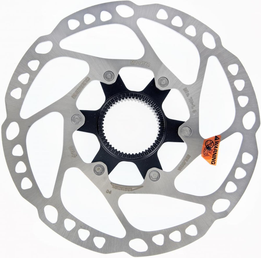 SHIMANO Bremsscheibe SM-RT64 160mm mit Center Lock Magnet-Verschlussring für EW-SS302.