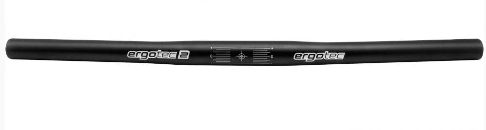 Ergotec Fixie Flat Bar Lenker 480 mm, Ø 25,4 mm, 5° Backsweep, Aluminium 6061 T6, leicht & stabil, Safety Level 2, ideal für Fixie & Urban Bikes, schwarz